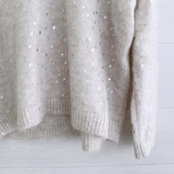 Sezane La Maille Paris - Women's Crew Neck Wool Mohair - Picture 3 of 6